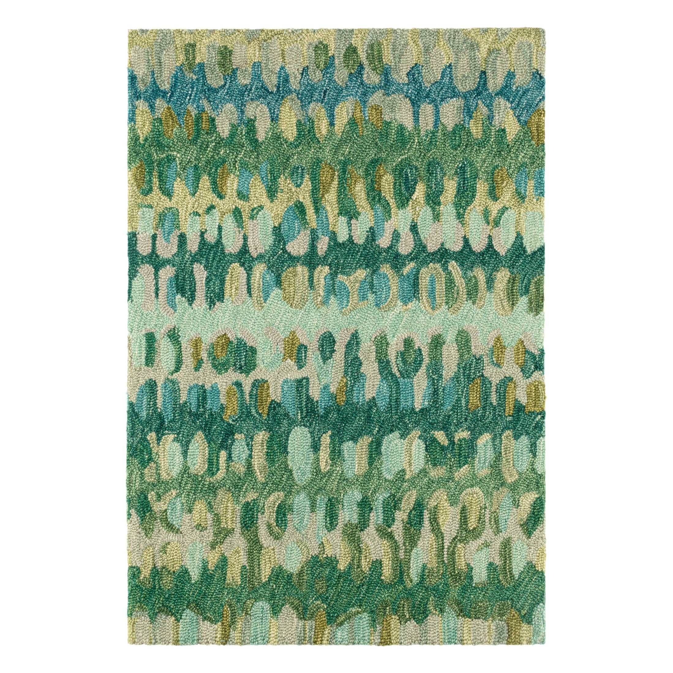 paint chip hand micro hooked wool rug | moss paint chip hand micro hooked wool rug | moss