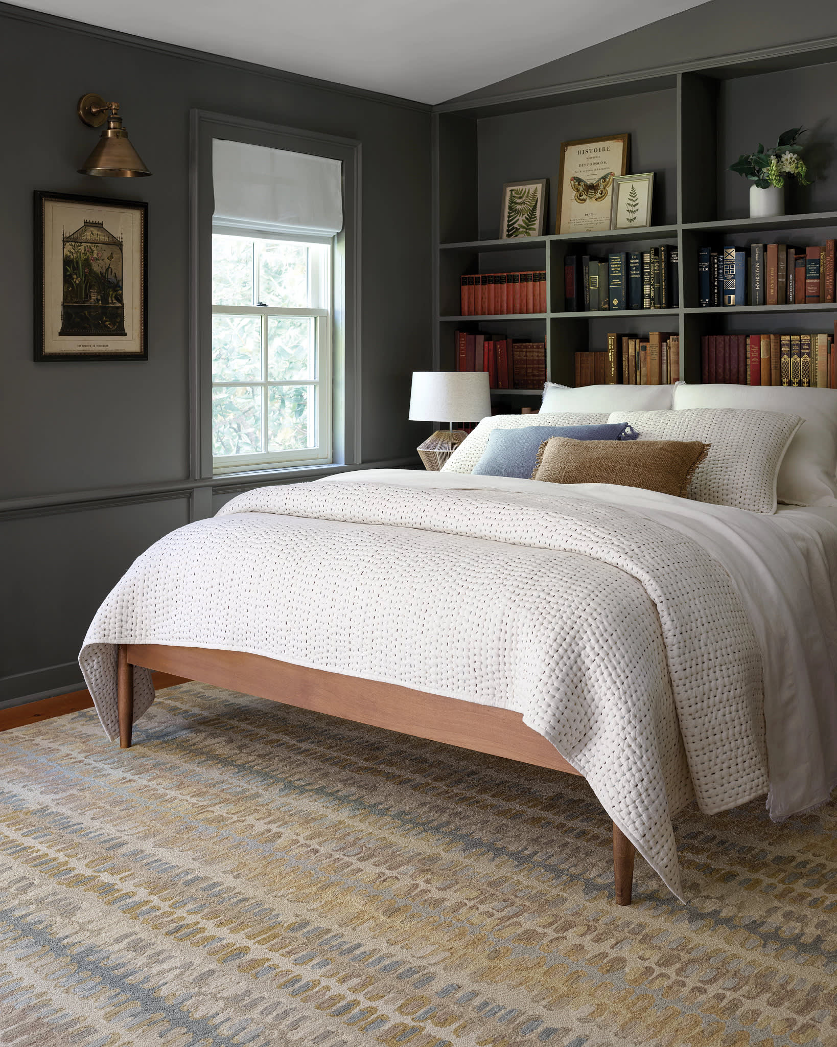paint chip hand micro hooked wool rug | natural paint chip hand micro hooked wool rug | natural